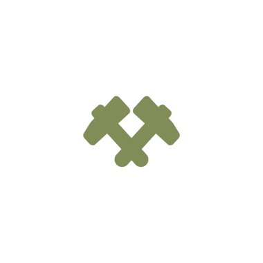 Balyozlar, vektör çizim minimalist simgesi