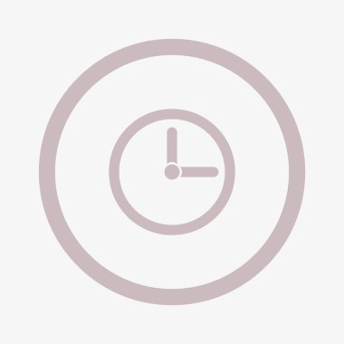 Saat vektör minimalist web simgesi 