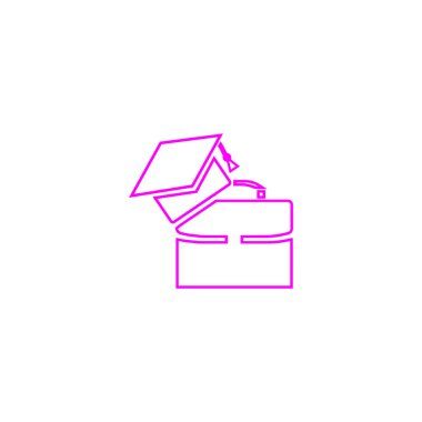 Bekarlığa veda kap Logo şablonu ile modern bavul