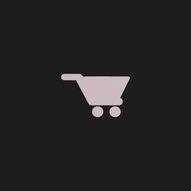 alışveriş sepeti, vektör çizim minimalist simgesi