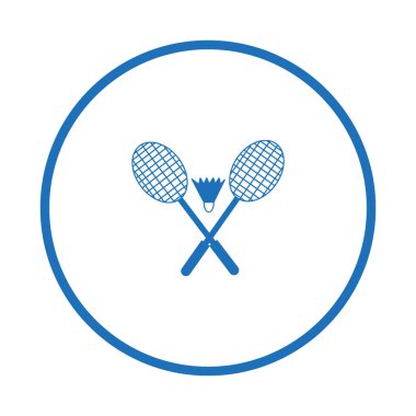 Raketleri ve raketle badminton vektör çizim için