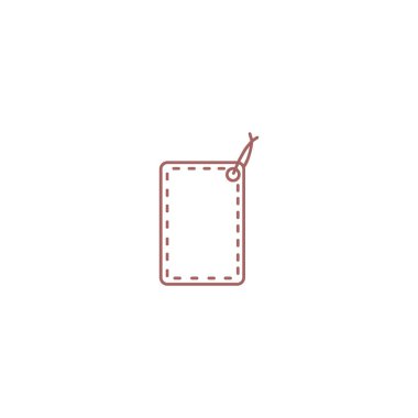 asmak etiketi düz simgesi, vektör çizim 