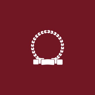 kupa düz simgesi, vektör illüstrasyonu  