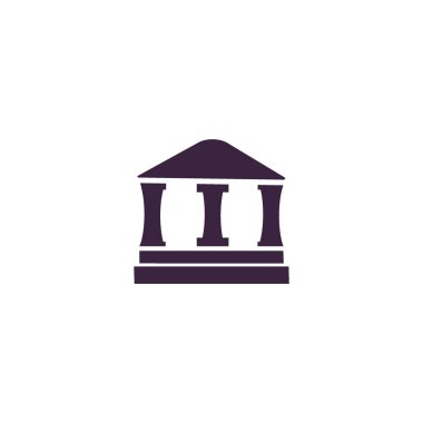 ev düz simgesi, vektör illüstrasyonu