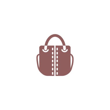kadın el çantası düz simgesi 