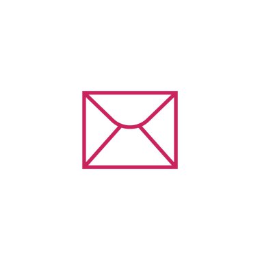 mektup zarfının minimalist vektör simgesi