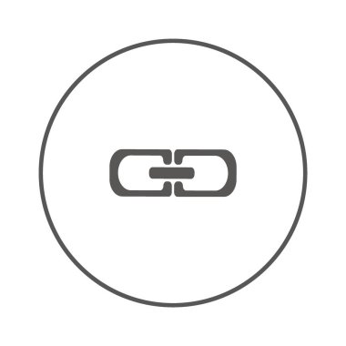 zincir baklalarinin vektör çizim minimalist simgesi