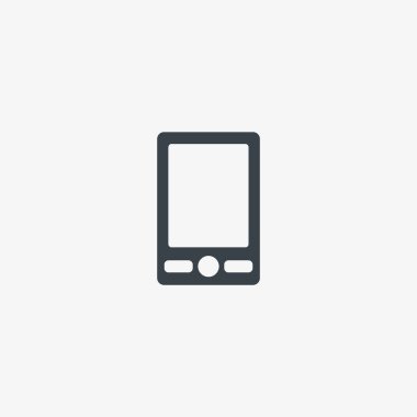 akıllı telefon düz simgesi, vektör illüstrasyonu 