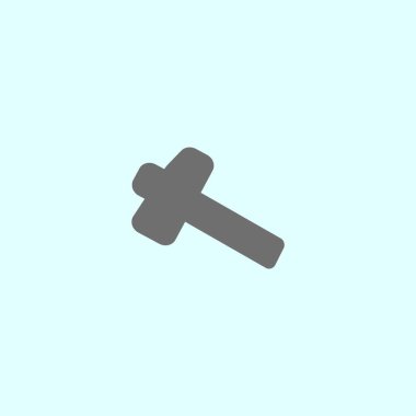 Balyoz minimalist vektör simgesi 