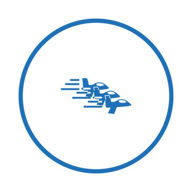 Oryantal uçak logo şablonu