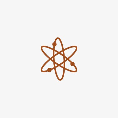 Moleküler bileşik düz simgesi, vektör, illüstrasyon