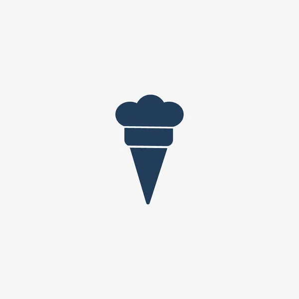 Minimalistic Icon Ice Cream Vector Illustration — Stock Vector