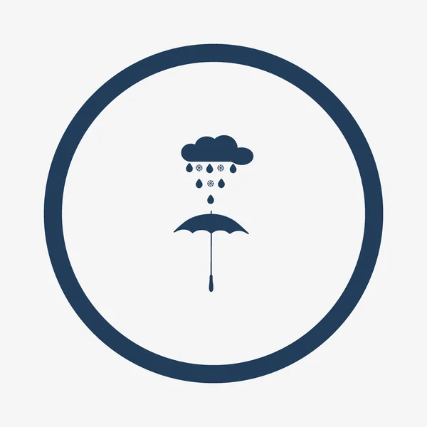 Icône Web Parapluie Illustration Vectorielle — Image vectorielle