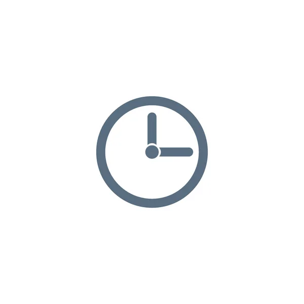 Vector Reloj Icono Web Minimalista — Vector de stock