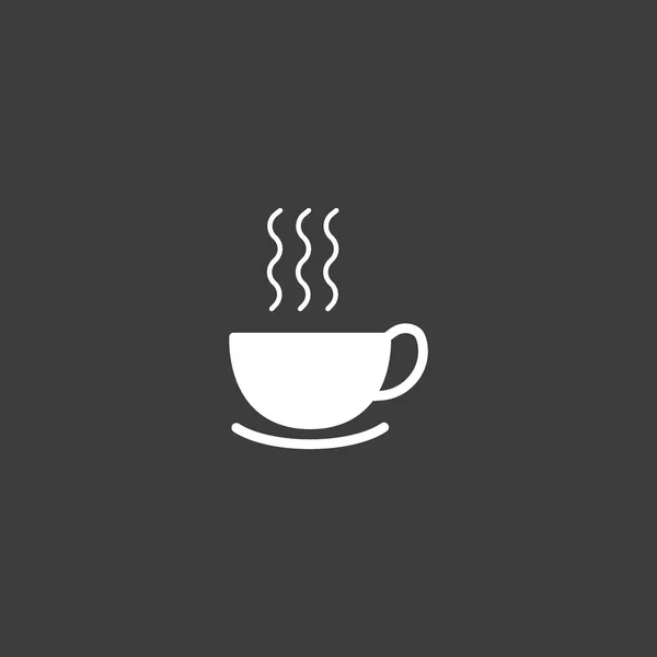 Finom Forró Csésze Kávé Vagy Tea Vektoros Illusztráció — Stock Vector