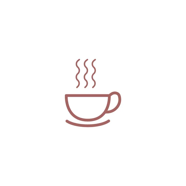 Νόστιμα Ζεστό Φλιτζάνι Καφέ Τσάι Εικονογράφηση Διάνυσμα — Διανυσματικό Αρχείο
