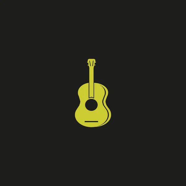 Gitarr Webbikonen Vektorillustration — Stock vektor