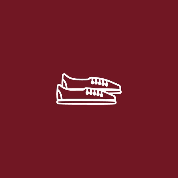 Sneakers Ícone Estilo Plano Ilustração Vetorial —  Vetores de Stock