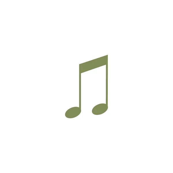 音乐音符符号的简约矢量图标 — 图库矢量图片