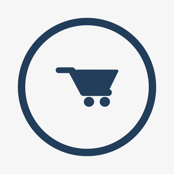 Minimalist Icon Shopping Cart Vector Illustration — Stock Vector