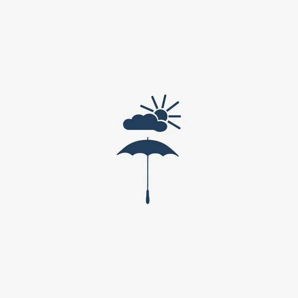 Icône Web Parapluie Illustration Vectorielle — Image vectorielle