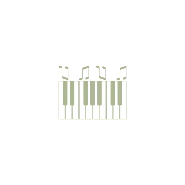 Иконка Вектор Иллюстрация Концепция Музыкального Инструмента — стоковый вектор