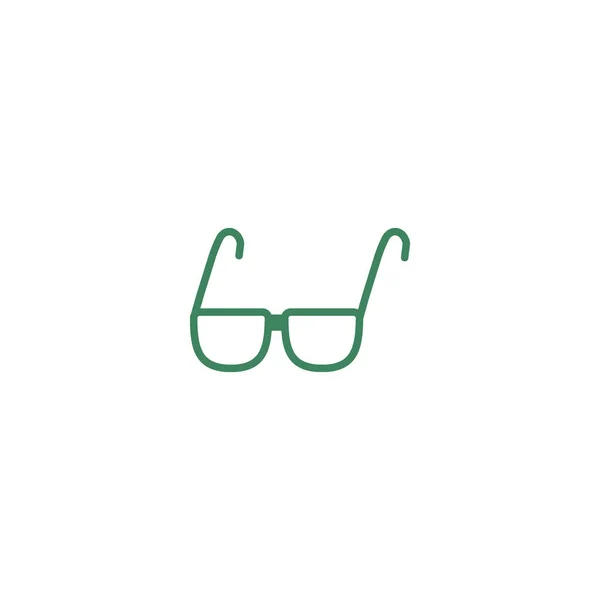 Brille Flaches Symbol Vektor Illustration — Stockvektor