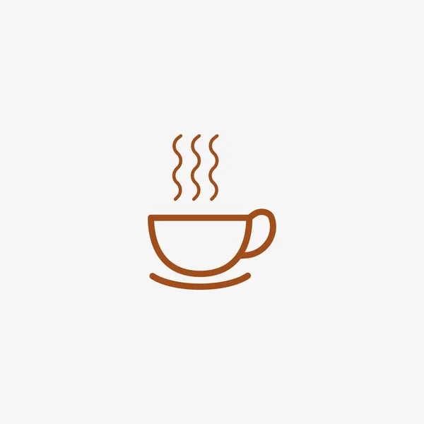 美味的热咖啡或茶向量例证 — 图库矢量图片