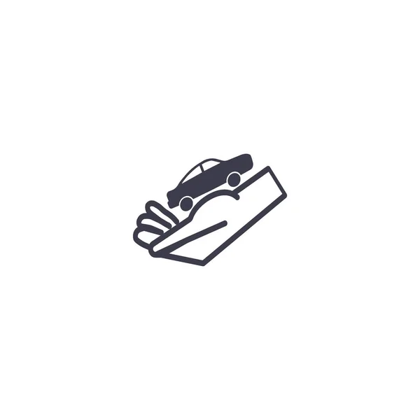 Барвистий Автомобіль Руці Векторні Ілюстрації — стоковий вектор