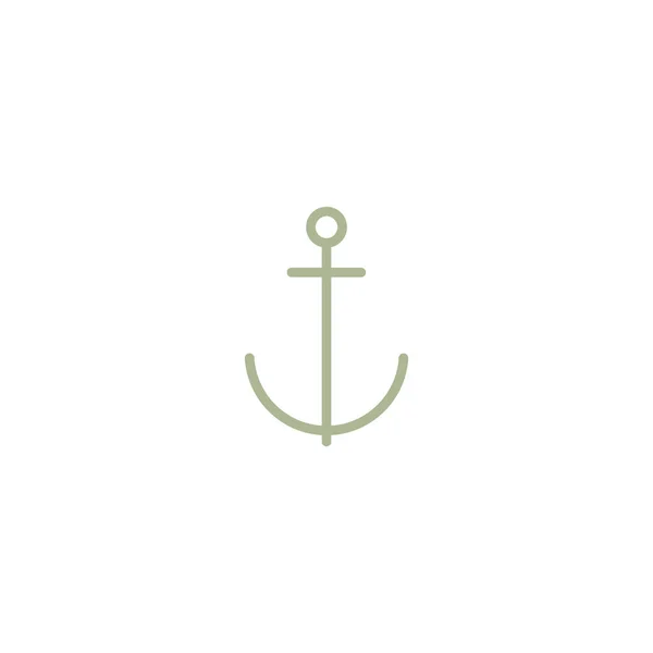 Anchor Flat Icon Vector Illustration — Stock Vector