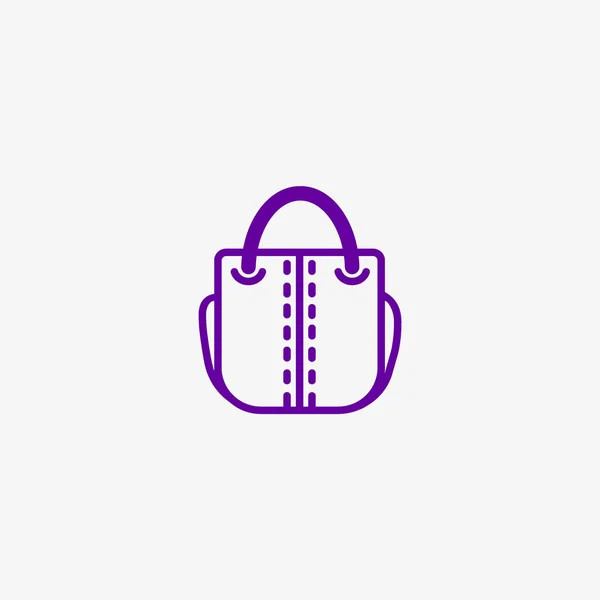 Kvinnliga Handväska Flat Ikonen — Stock vektor