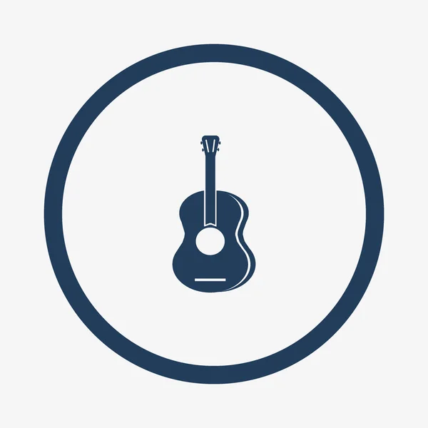 Icono Web Guitarra Ilustración Vectorial — Vector de stock