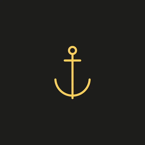 Anchor 아이콘 Vector Illustration — 스톡 벡터