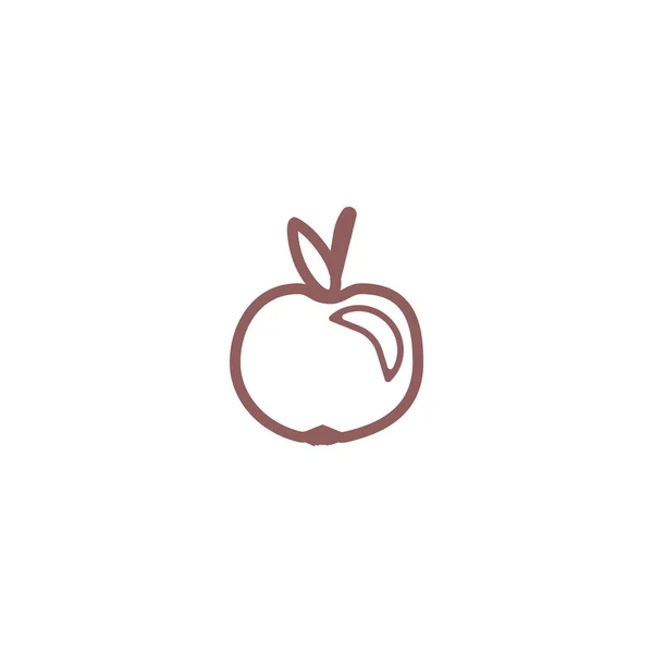 Barevné Chutné Jablečné Vektorové Ilustrace — Stockový vektor
