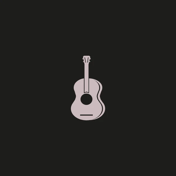 Ícone Web Guitarra Ilustração Vetorial — Vetor de Stock