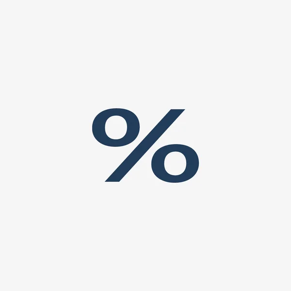 Pourcentage Symbole Concept Achat — Image vectorielle