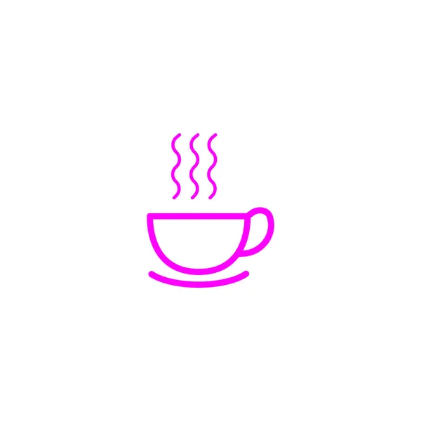 Deliciosa Xícara Quente Café Chá Ilustração Vetorial — Vetor de Stock