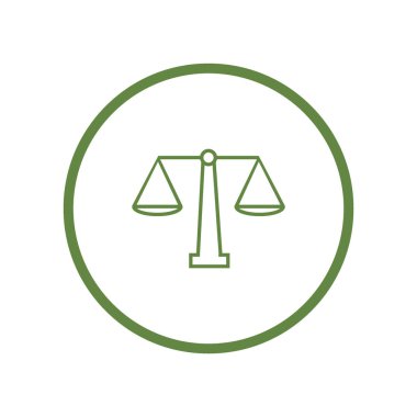 Bayan Adalet terazi vektör çizim