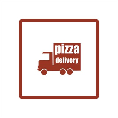 Büyük teslimat kamyonu vektör çizim