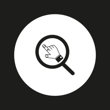 parmak ile işaret el minimalist vektör simgesi