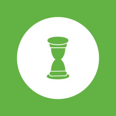 kum saati web simgesi, minimalist vektör çizim