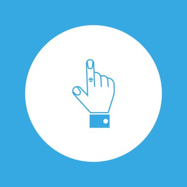 el düz simgesi, vektör illüstrasyonu  