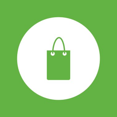 minimalist vektör simgesi alışveriş çantası