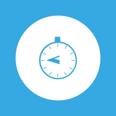 Kronometre web simgesi, minimalist vektör çizim