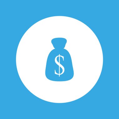 para çantası düz simgesi, iş kavramı