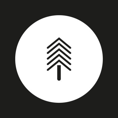 Noel köknar ağacı düz kutsal kişilerin resmi, vektör, illüstrasyon 