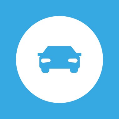 Binek otomobil minimalist vektör simgesi
