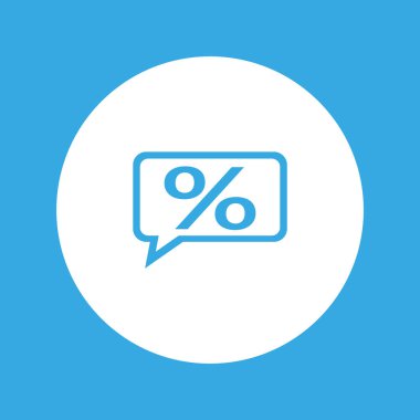 Konsept alışveriş yüzde simgesi