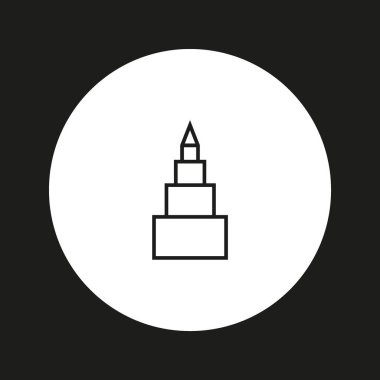 piramit diyagramı düz simgesi, iş kavramı