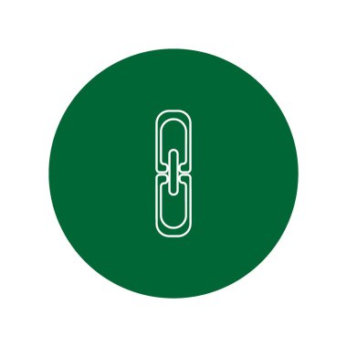 Zinciri, vektör çizim minimalist simgesi